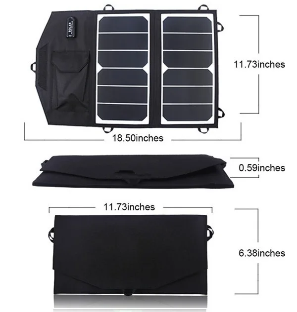 

Portable Solar Charger 13W Solar Panel Chager USB Output 5V Power Supply For Outdoor Activities High Efficiency Free Shipping