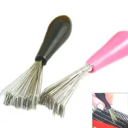 1 шт. встроенный пластик очиститель расчески инструмент Расческа Щетка для волос очиститель Чистый Макияж Лидер продаж