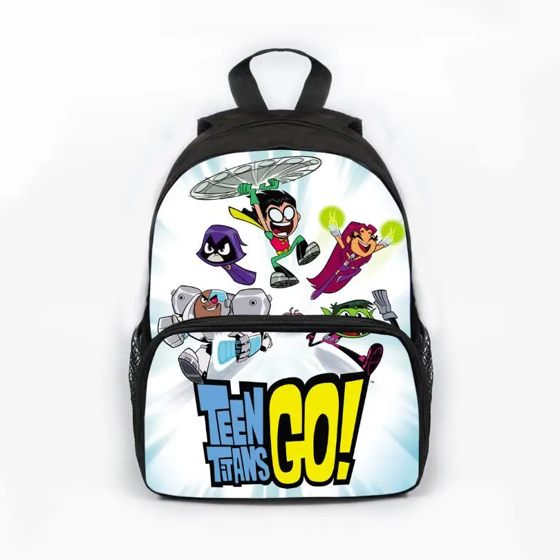 

13 inch Teen Titans Go Backpack Boys Girls School Bags School Backpack Bookbag Children Gift Customized