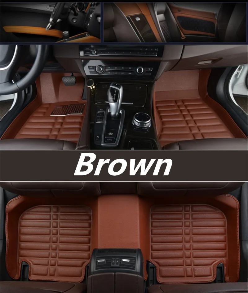 Кожаные автомобильные коврики, подходят для Kia Forte/Cerato K3 Sedan, автомобильный Стайлинг, индивидуальный автомобильный коврик - Название цвета: B