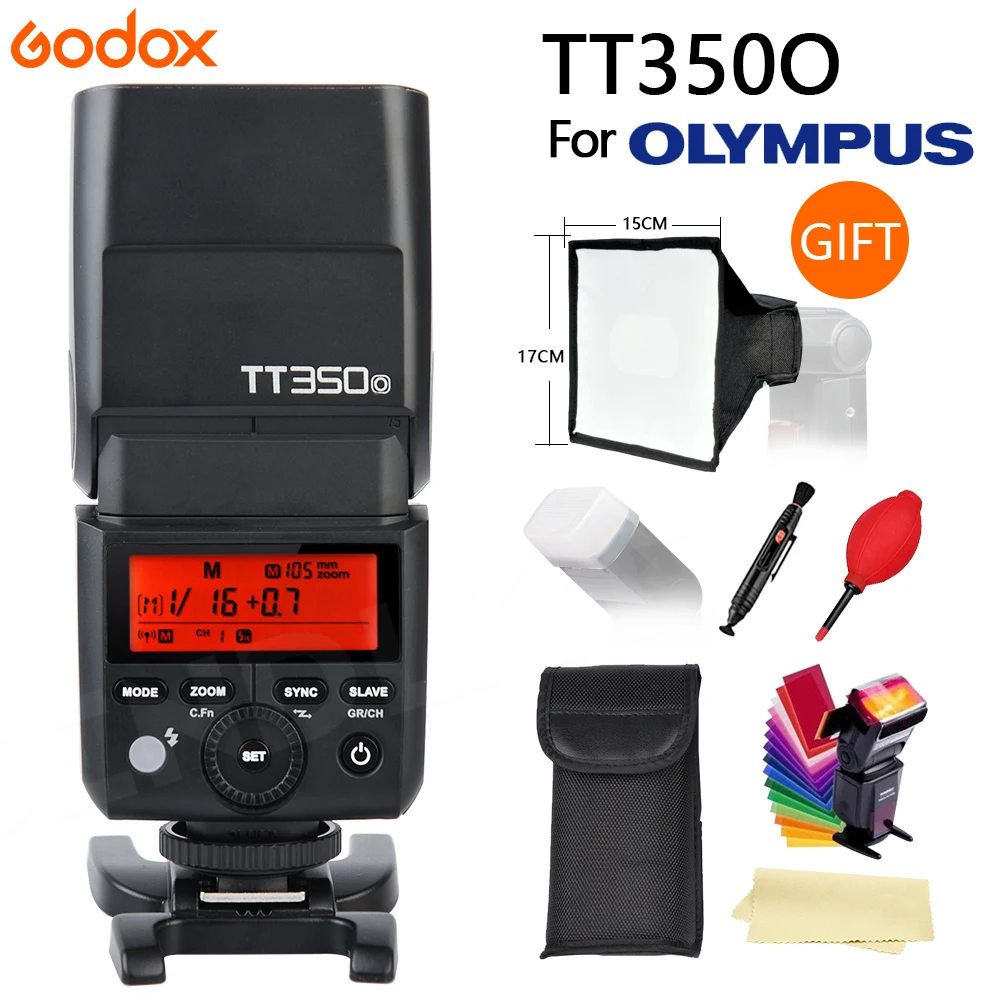 Newest GODOX TT350 Mini Flash Light 2 4G Wireless HSS TLL 1 8000s Master Speedlite Flash