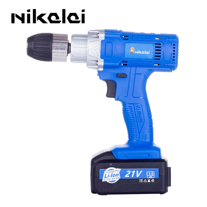 

21V 3.0Ah high speed rechargeable lithium battery drill hand drill multi-function home electric screwdriver power tool