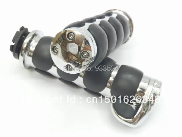 

1" Hand Grips W/ Throttle Boss 25mm Handlebar For Motorcycle Yamaha Cruiser Custom Touring Road Star V Star 650 1100 Custom