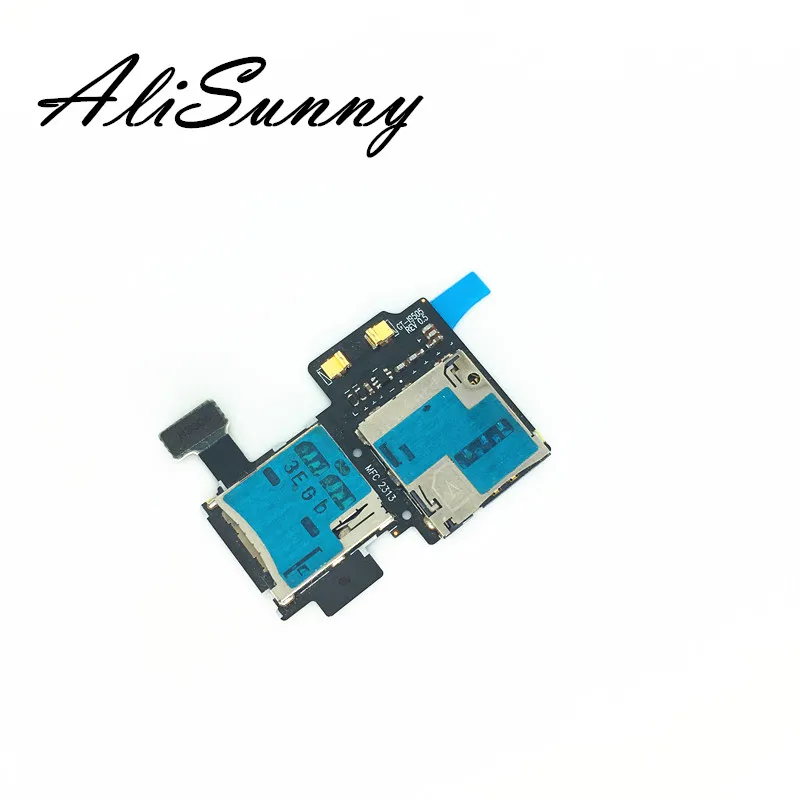 

AliSunny 5pcs Sim Card Tray Holder Flex Cable for Samsung Galaxy S4 i9505 i9500 i337 Micro SD Slot Reader Repair Parts