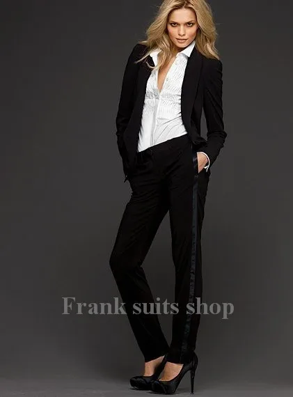 Формальные женские брючные костюмы на заказ черные женские офисные форменные стильные женские деловые костюмы Рабочая одежда