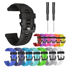 Мягкий силиконовый сменный спортивный Wirst ремешок для часов Ремешок для Garmin Fenix 3 ремень металлический ремешок для наручных часов Браслет замена