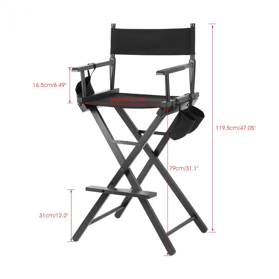 Высокий алюминиевый каркас, кресло для визажиста, кресло для руководителя, складная уличная мебель, легкий портативный складной стул для визажиста