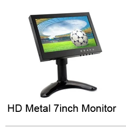 metal 7inch HDMI VGA RCA BNC Video input CCTV Monitor