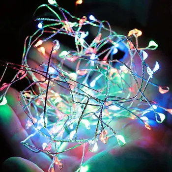 

LED Firecracker String Light 2M 200 Bulbs Remote Control 8 Model Fairy Lights Christmas New Year Wedding Party Decoration Lamp