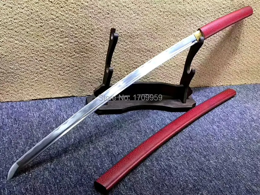 Специальное предложение, 1060 лезвие из высокоуглеродистой стали, резкость для битвы, можно отрезать бамбуковый настоящий меч катана, японский меч самурая