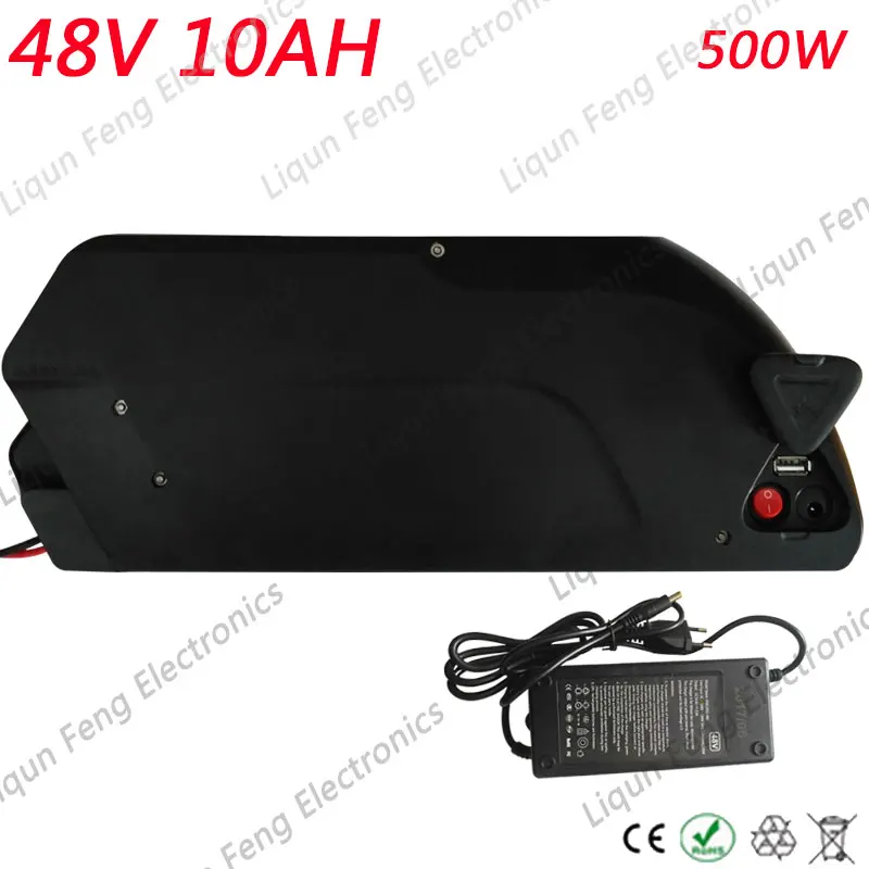 Литий ионный аккумулятор для электровелосипеда 48 В 10 А · ч 500 Вт|48v ebike battery|battery for