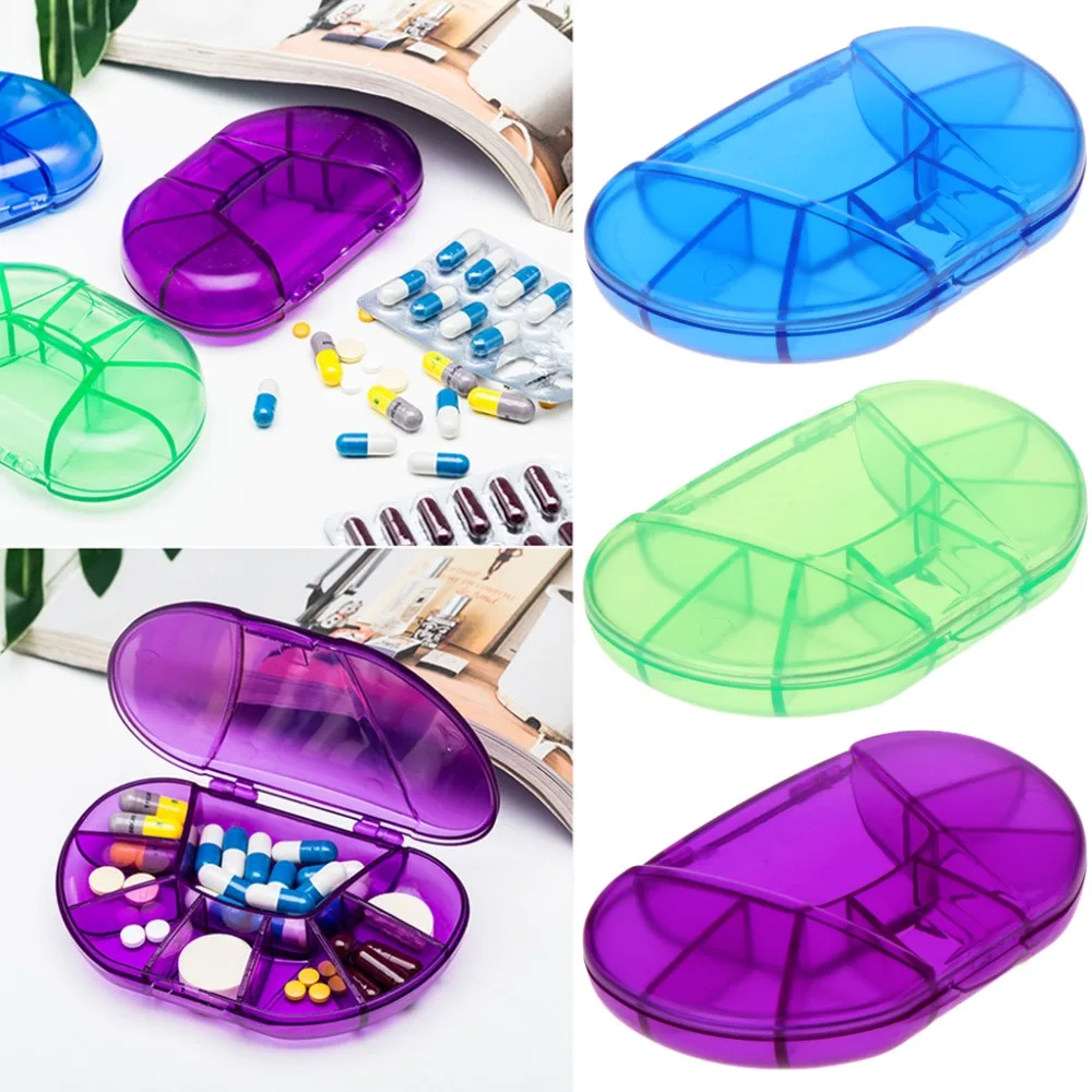 

ZLROWR Pocket Weekly 7 Day Pill Box Medicine Tablet Storage Holder Organizer Case gai