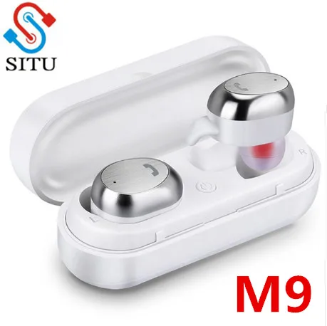 

M9 TWS Wireless Earphones Wireless Bluetooth Earphone With Mic Handsfree Cordless Mini Earbuds For Xiaomi For Elari Nanopods