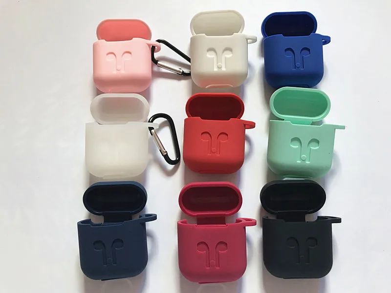 Силиконовый чехол для наушников Airpods беспроводная bluetooth гарнитура защитный