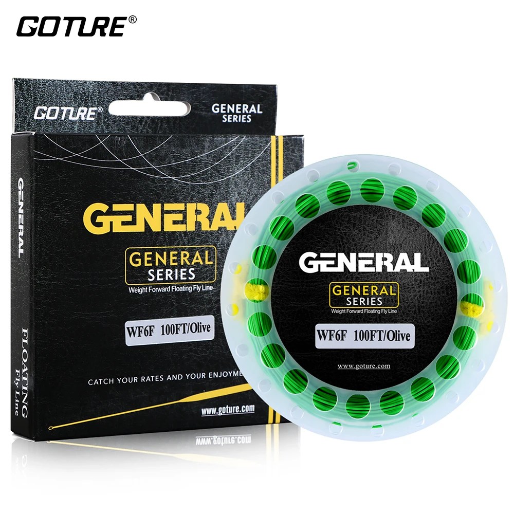 

Goture Weight Forward Floating Fly Fishing Line with Welded Loops General Series 6 Sizes WF3F WF4F WF5F WF6F WF7F WF8F 6 Colors