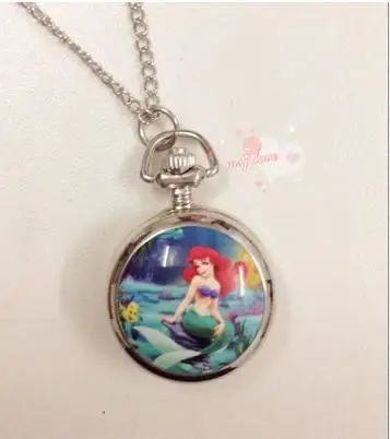 factory price good quality silver mermaid Enamel Quartz watches Fashion pocket w factory price good quality silver mermaid Enamel Quartz watches Fashion pocket w