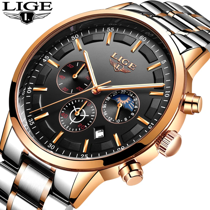 

Relojes 2018 Watch Men LIGE Fashion Sport Quartz Clock Mens Watches Top Brand Luxury Business Waterproof Watch Relogio Masculino