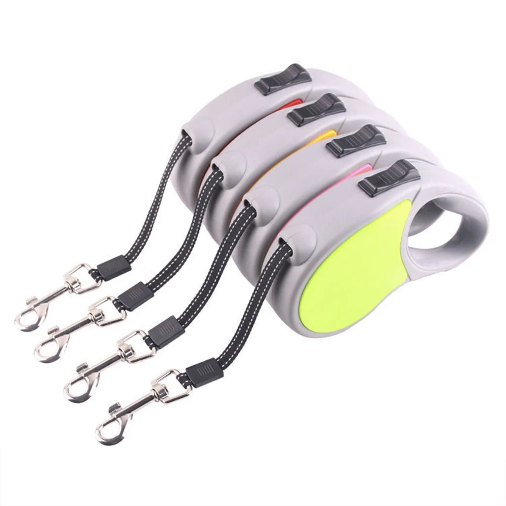 

2019 Automatic Retractable Dog Leashes ABS Nylon Walking Night Running Reflective Leads Leash For Small Medium Large Dogs 3M/5M