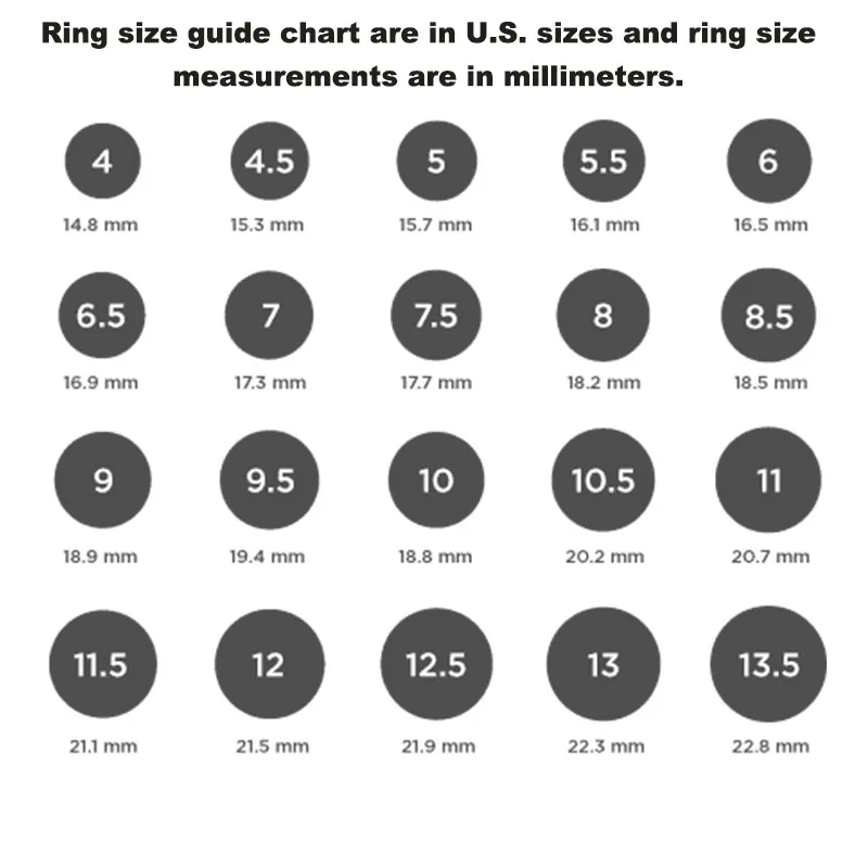 ring size chart