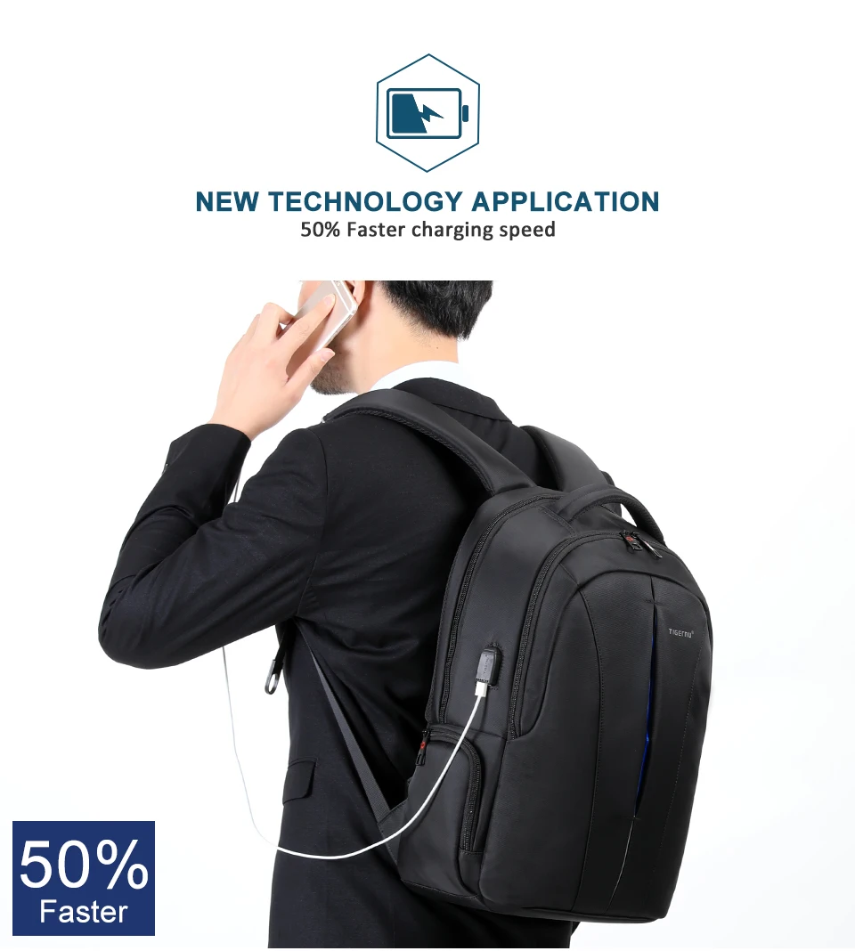 

Waterproof 15.6inch Laptop Backpack NO Key TSA Anti Theft Men Backpacks Travel Teenage Backpack bag male bagpack mochila