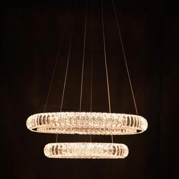 

Led crystal chandelier indoor lighting living room kitchen lighting led home lighting fixture crystal lamps round fixture led