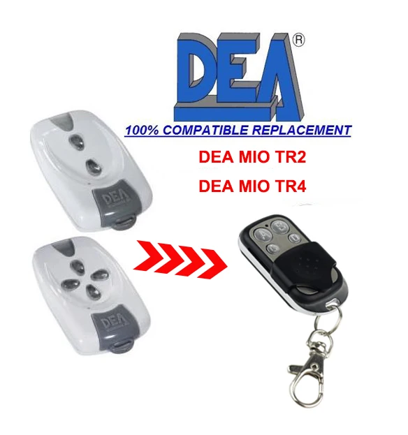 

DEA MIO TR2, TR4 Rolling Code Compatible Remote Control 433.92MHz