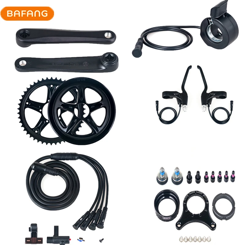 

Bafang 8fun BBS01B BBS02B BBSHD Mid Crank Drive Motor Conversion Kits Brake Crank Thumb Throttle Speed Sensor Chainwheel Parts