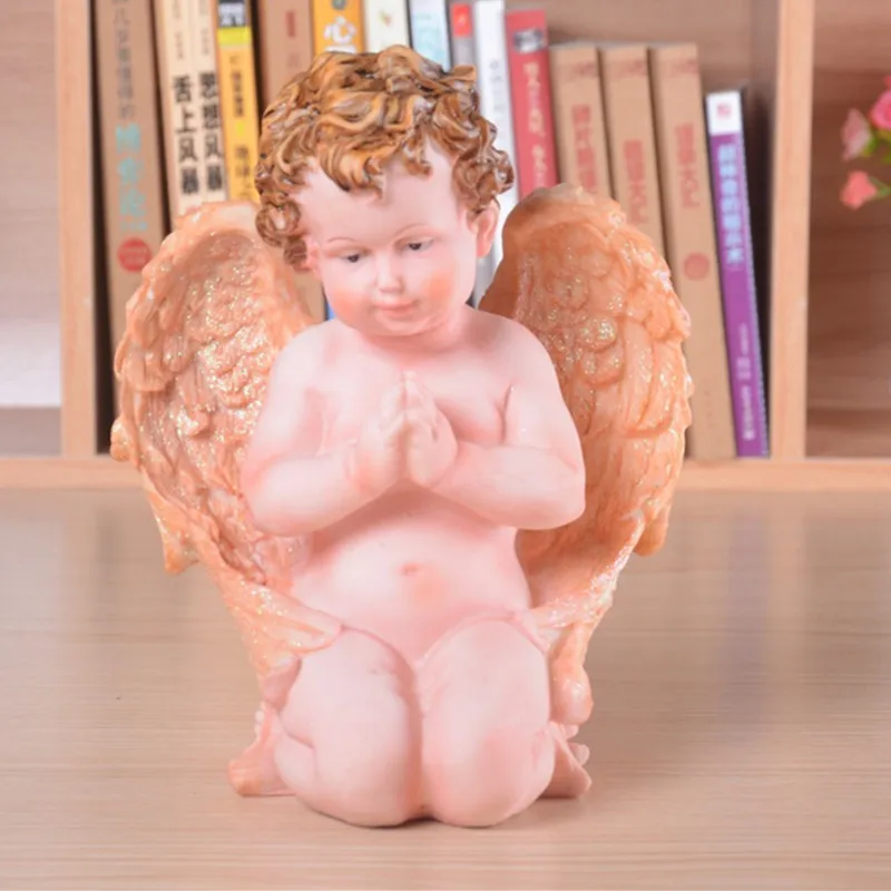 

Cupid Head Portraits Bust Angel Statue Roman Mythology Home Decoration Resin Craftwork Valentine's Day Gift L2200