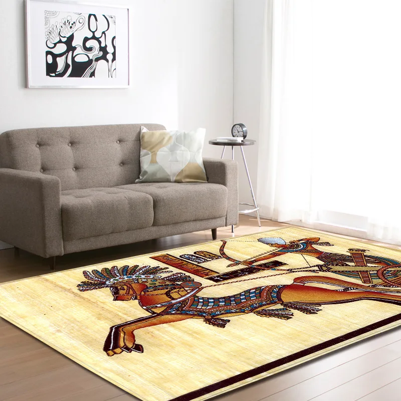 Alfombras grandes con patrón de retrato para Mujeres Africanas para sala de estar, sofá antideslizante, alfombrilla de noche, tapisón dywan