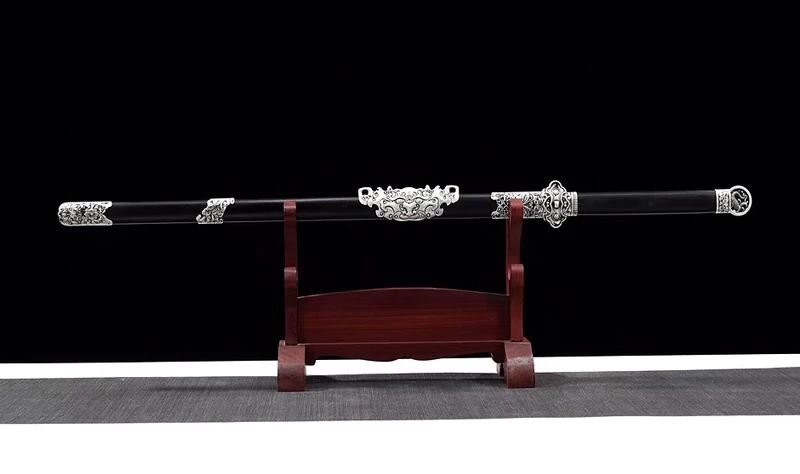 

Chinese Sword Tang Dynasty Straight Blade Sword Damascus Folded Steel Hand-made very sharp Japanese Samurai Sword Katana