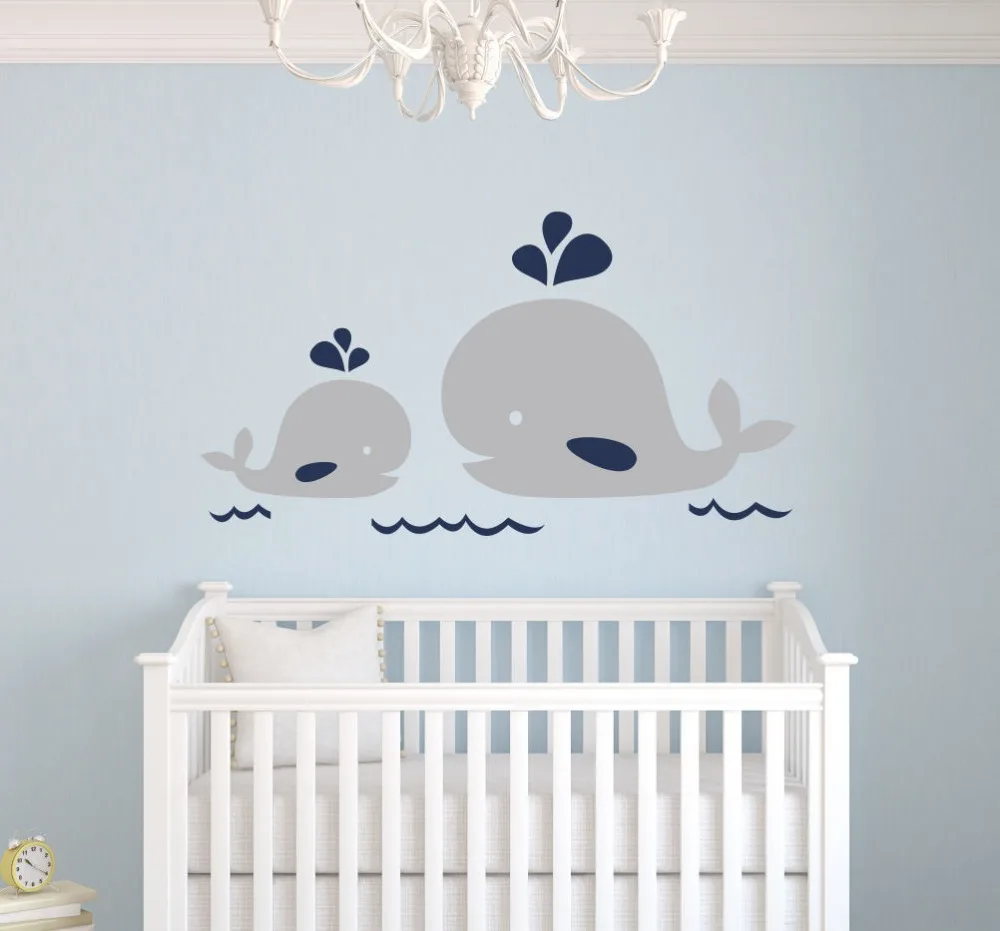 Get Nursery Wall Decal Aliexpress Alibaba Group Nautical Mom And Baby Whale Vinyl Wall Decal Decor Nursery Decals Stickers