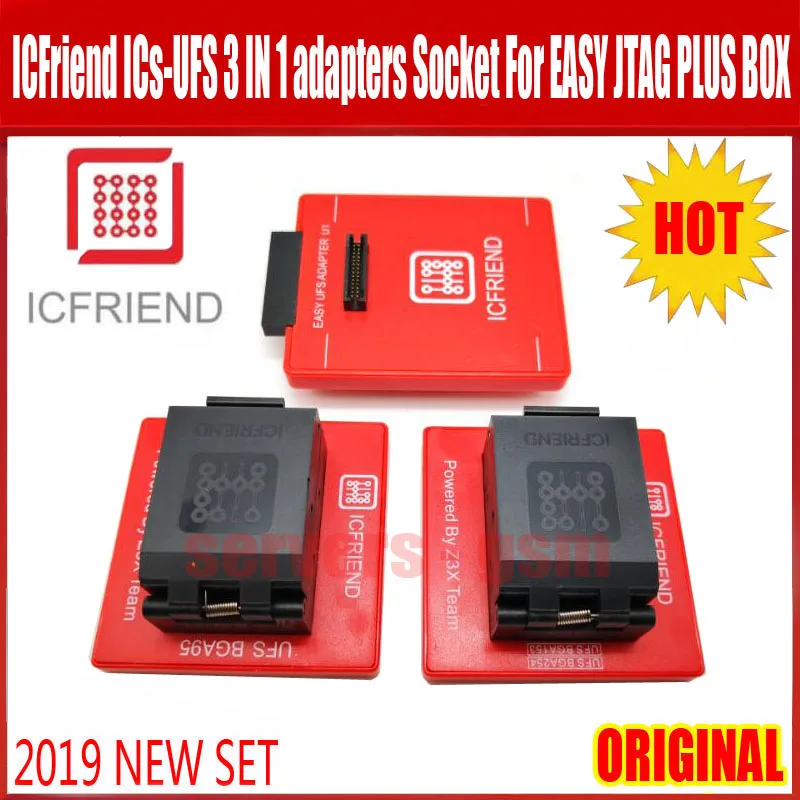 UFS разъем адаптера ICFriend ICs-UFS 3 в 1 поддержка UFS BGA254 BGA153 BGA9 с легкий JTAG плюс коробка