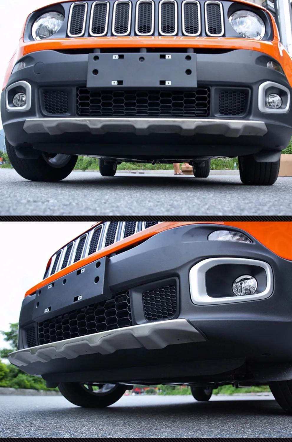 MONTFORD Aluminum Alloy Front Rear Diffuser Bumper Guard Protector Skid