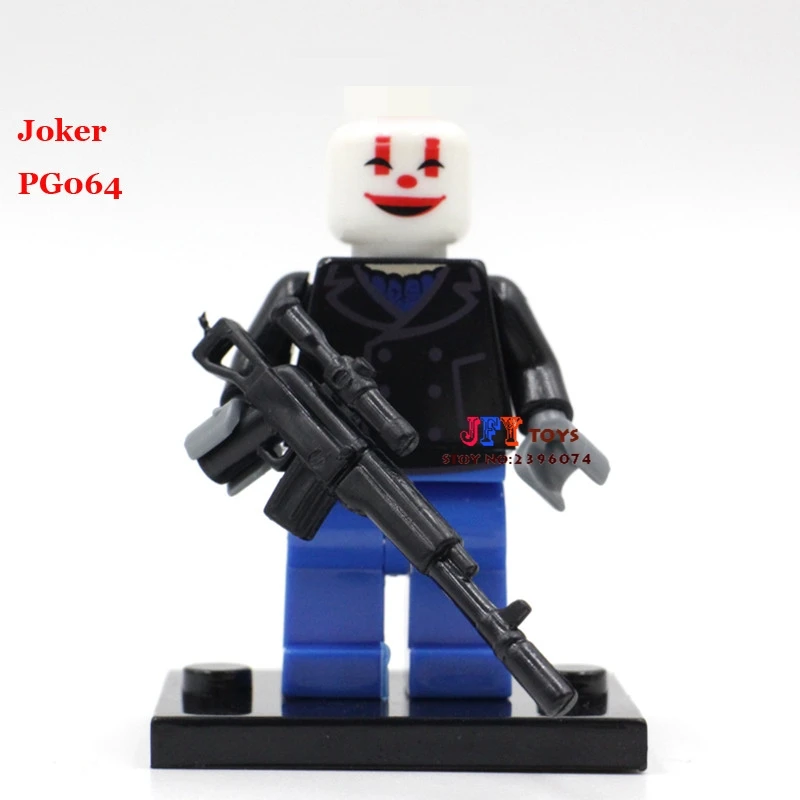 

Single Sale superhero marvel Joker bandit gangs building blocks model bricks toys for children brinquedos menino