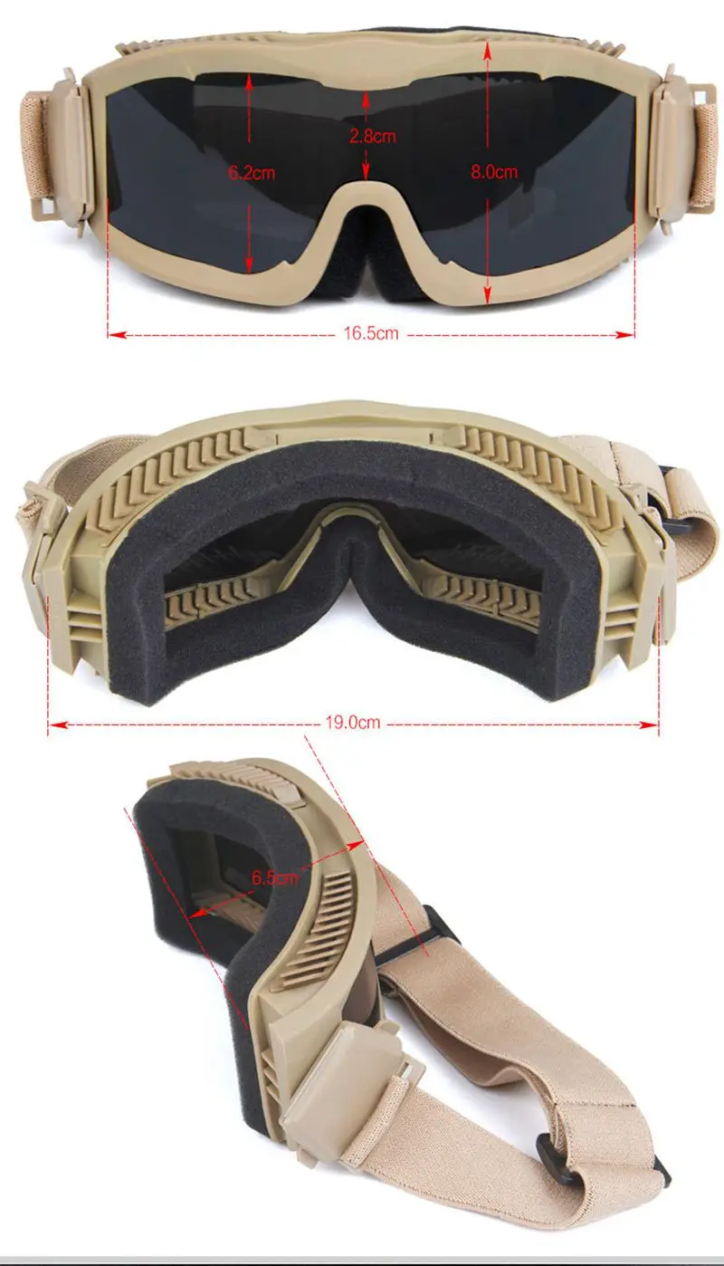 Óculos de Sol Óculos de Proteção Óculos de Sol ao ar Óculos de Tiro Tático para Homem Usmc Tático Airsoft Militar ar Livre ao 8 de proteção militar óculos de sol ao