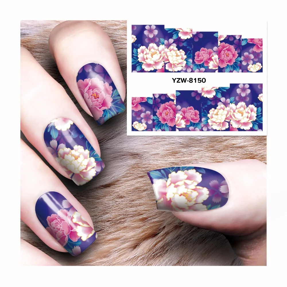 

FWC 2019 1 Sheet New Water Transfer Nail Art Sticker Kids Decals DIY Decoration For Oil Painting 8150