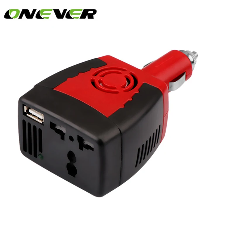 

Onever Inverter 150W DC 12V to AC 220V Auto Power Inverter Car Voltage Converter Adapter Adaptor with USB Car Charger