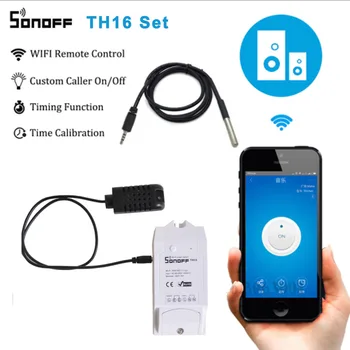 

Sonoff TH16 Smart Wifi Switch Monitoring Temperature Humidity Wireless Wifi Smart Switch Home Automation Kit