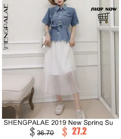 SHENGPALAE новая весенняя белая одежда с отложным воротником и длинным рукавом, открытое корейское модное женское платье FL6740