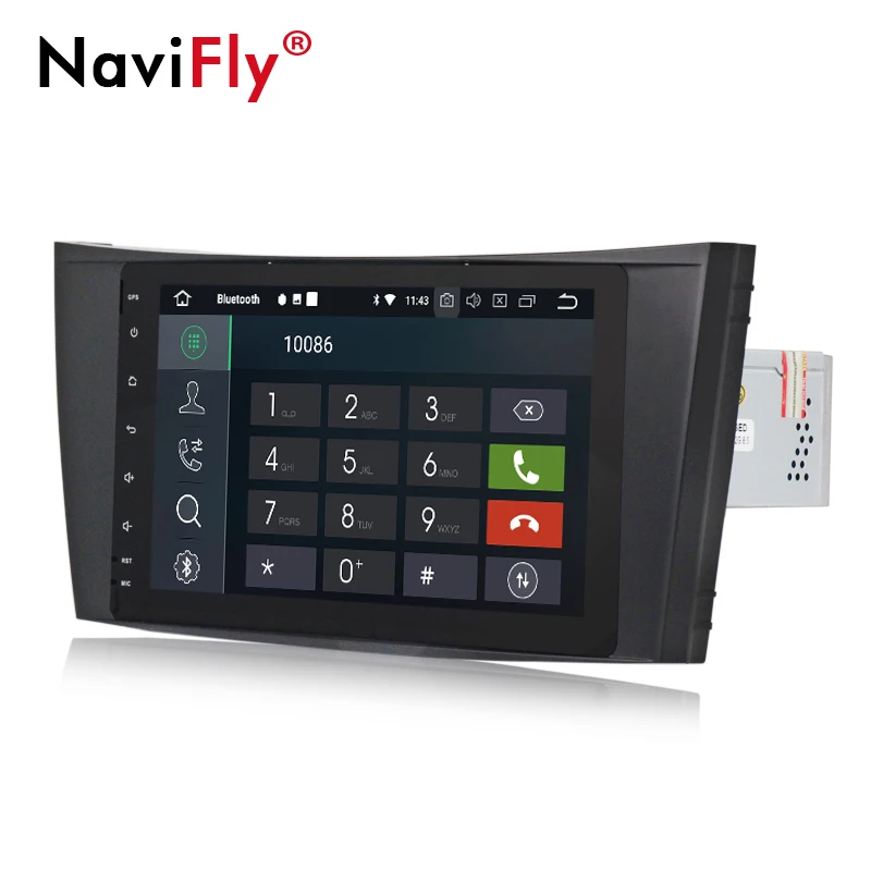 Excellent NaviFly 8" Android 8.0 4G RAM Car multimedia Player radio GPS navigation for Mercedes/Benz/E-Class/W211/E200/E220/E300/E350 2