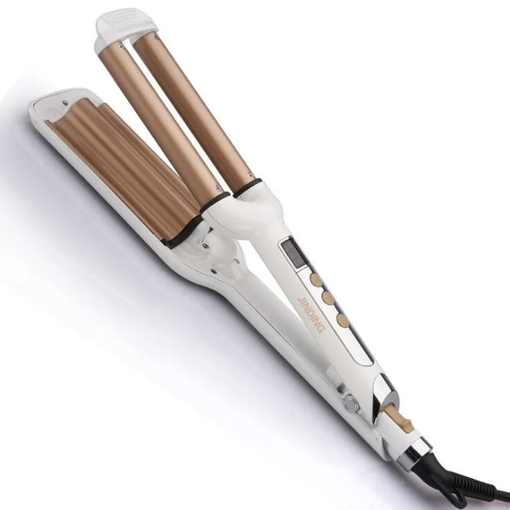 Triple Bar Ceramic Hair Curler Digital Electric Hair Wave Curling