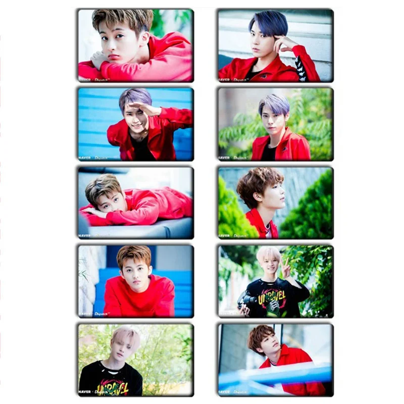 10 шт./компл. 2019 KPOP NCT U 127 фотоальбом Taeyong Mark автограф Фотокарта бумажные карты