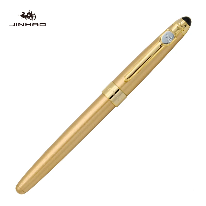 Jinhao165 качество металла роскошный фонтан ручки и Канцелярия бизнес чернила ручка для письма инструменты подарок можно настроить логотип