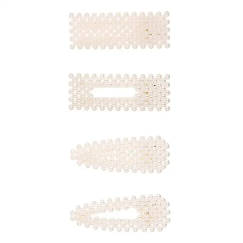

New Fashion Pearl Hairpins for Women Elegant Korean Design Snap Barrette Women Headwear Pearls Hairpins Hair Accessories