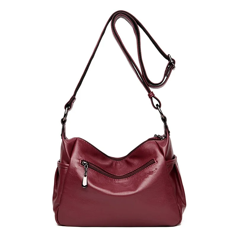 Мягкая натуральная кожа женская сумочка через плечо сумка-тоут сумка на плечо с кисточкой Роскошная бордовая сумочка модная C1118