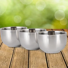 Лидер продаж, 7,2 см, нержавеющая сталь, немагнитная чашка, гладкая поверхность, для дома и сада, кухонный инструмент, аксессуары для кухни, двухслойная чашка