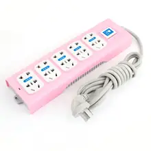 AU EU UK US Socket 250VAC 10A 10 Outlet Power Strip Splitter