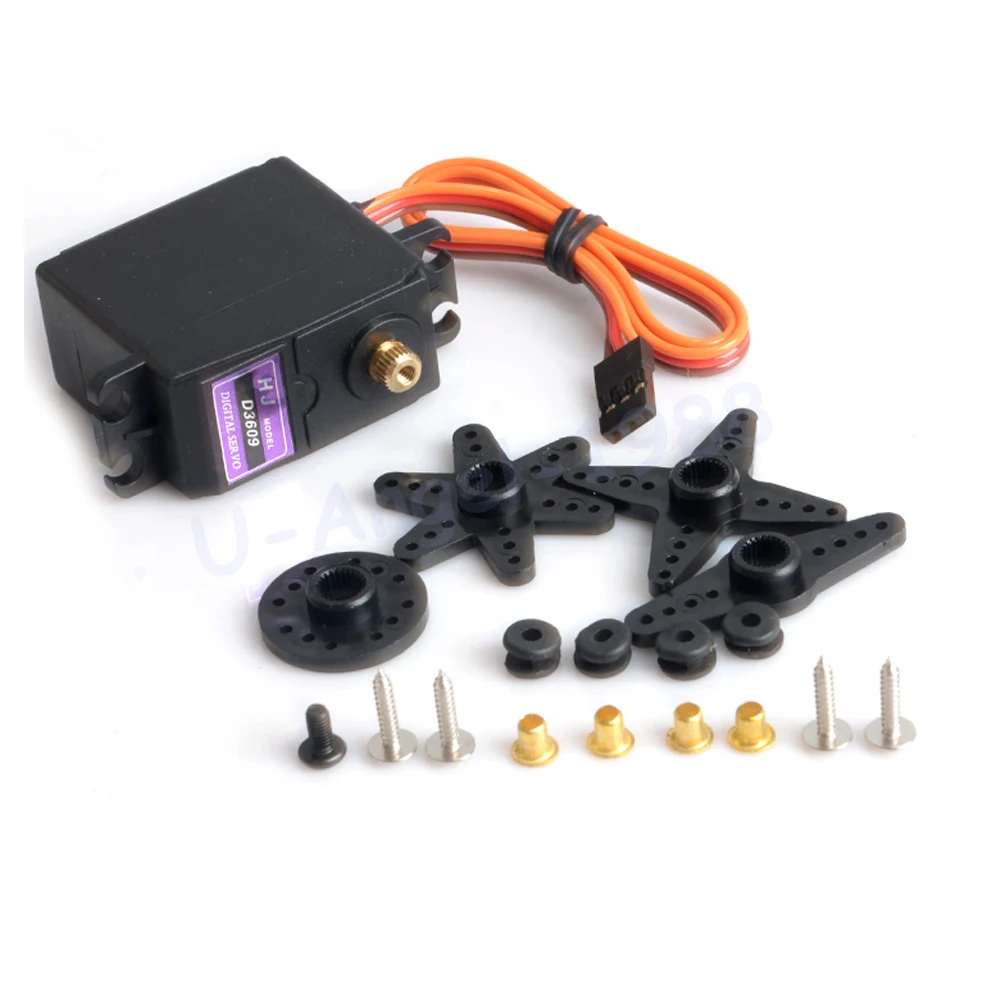 1pcs HJ D3609 56G Torque 9kg Metal Gear Digital Standard Servo For RC Car Boat Plane