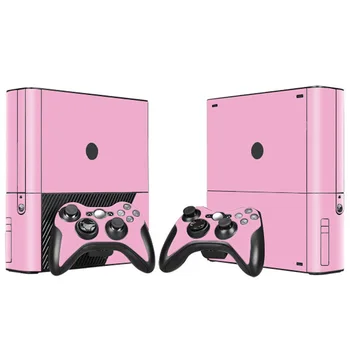 

Pink Color Vinyl Skin Sticker Protector for Microsoft Xbox 360 E and 2 controller skins stickers for video games