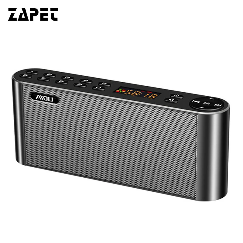 baratas ZAPET Q8 HIFI Super Bass speaker Portátil Bluetooth Wireless Speaker Dual Soundbar Apoio TF Cartão de Rádio FM Com Microfone para telefone